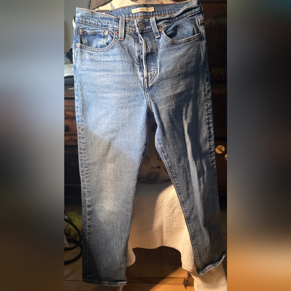 Levi's Blue Ankle & Cropped Jeans